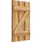Ekena Millwork Spaced Board-n-Batten Shutters w/Z-Bar, Rough Sawn Western Red Cedar, 17 1/8W x 27H, PR RBS06Z17X027RWR - alternate 4